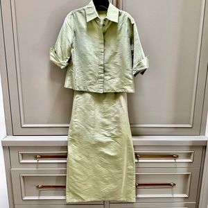 2 piece Ron Leal Silk Suit